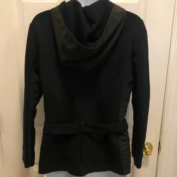 Magaschoni Belted Hooded Sweatshirt Jacket M - Picture 9 of 15